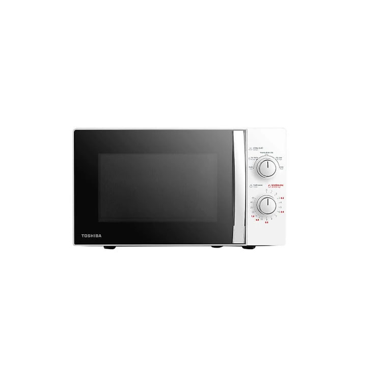 [Hàng Chính Hãng] Lò Vi Sóng Toshiba 20 Lít MWP-MM20P(WH) – Cơ Học, Hâm Nóng Nhanh, Rã Đông Tiện Lợi