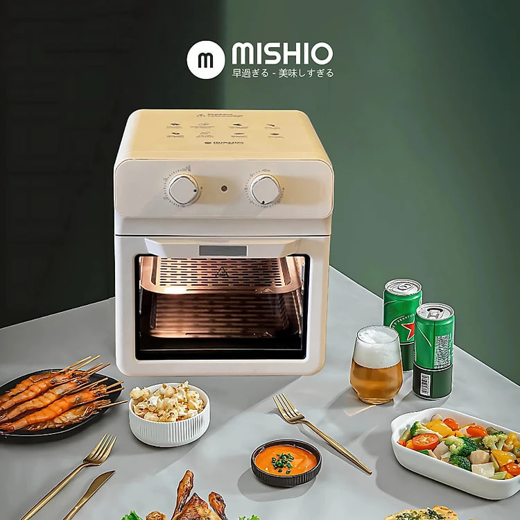 Nồi Chiên Không Dầu Khổng Lồ 12 Lít Mishio MK393 1700W - Hàng chính hãng