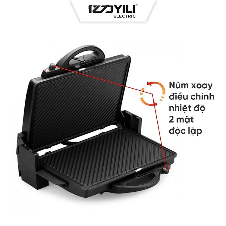 Máy nướng bánh mì,kẹp nướng đa năng YILI Y.2688 Thái Lan Hàng chính hãng