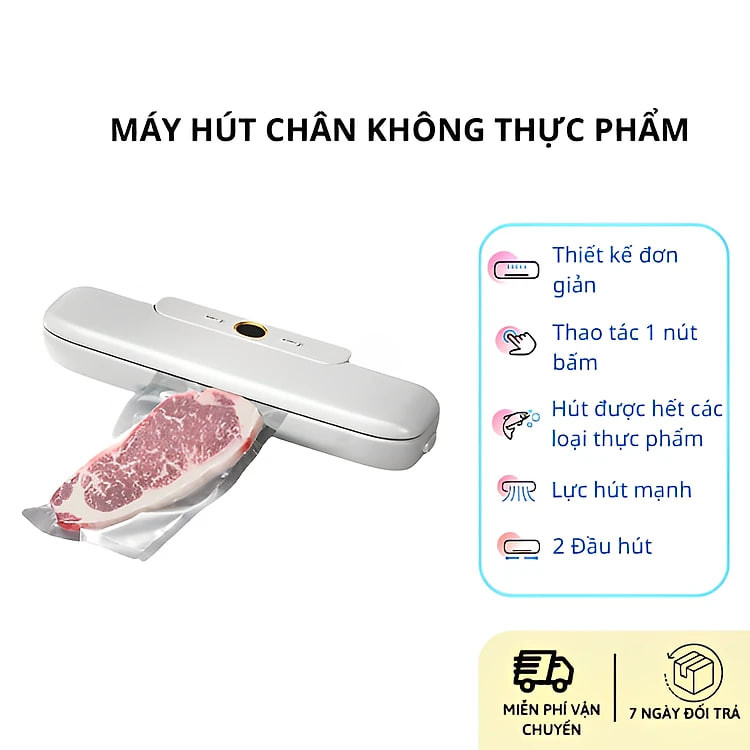 Máy hút chân không bảo quản thực phẩm mini cho gia đình - Hàng nhập khẩu