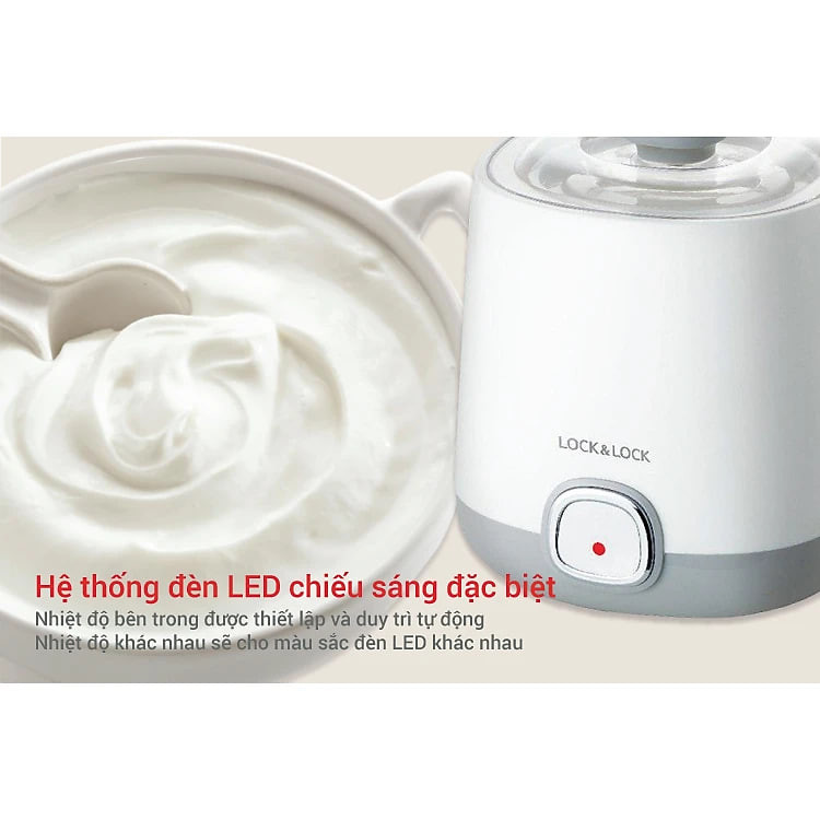 Máy Làm Sữa Chua Lock&Lock EJY110SLV (1000ml) - Hàng chính hãng