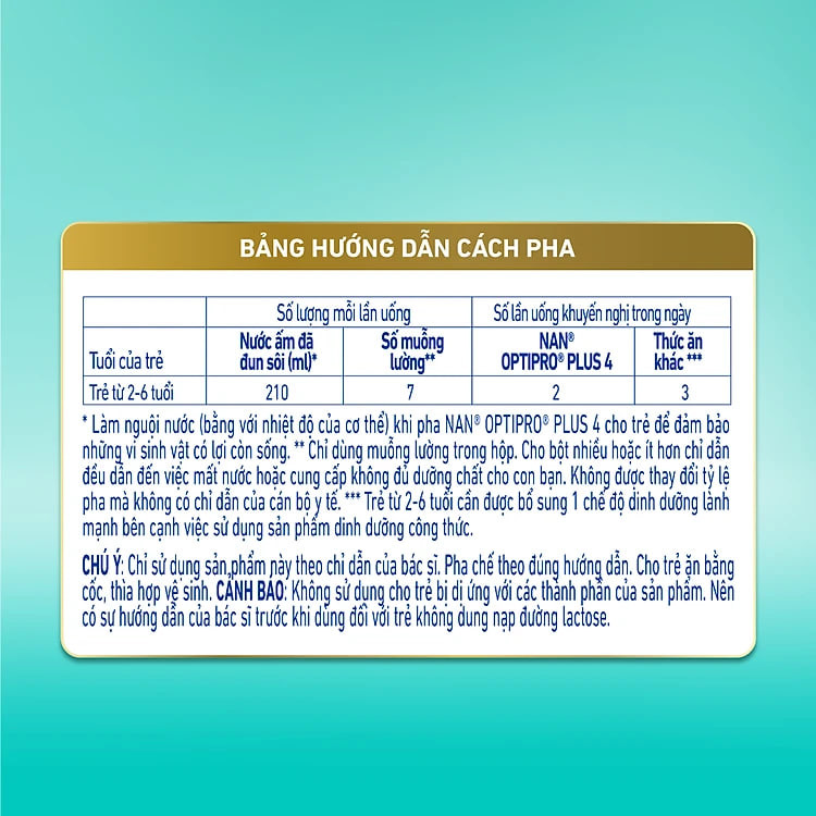 Bộ 2 lon Sữa bột NAN OPTIPRO PLUS 4 Nestle Bé 2-6 tuổi 1500g/lon Giúp tiêu hóa tốt