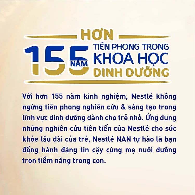 Sữa bột Nestlé NAN SUPREMEPRO 2 800g nhập khẩu Đức với 5HMO & đạm Gentle Optipro ( Dành cho trẻ từ 12 - 24 tháng tuổi)