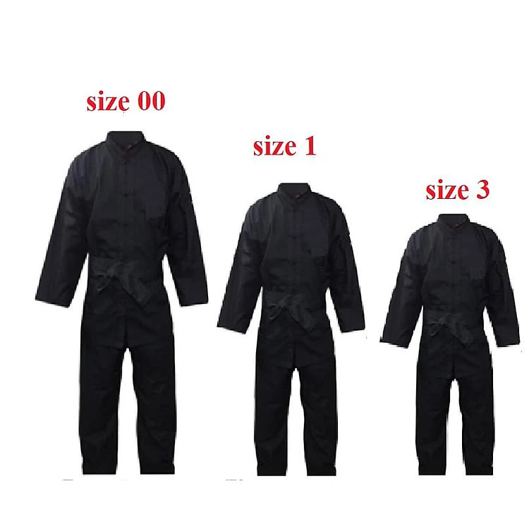 Bộ Đồ Võ phục Võ Cổ Truyền Màu Đen Trơn Nhiều Size Kèm Đai | Quần Áo Tập Võ Kung Fu, Trang Phục Võ Thuật Kungfu | Đồng Phục Tập Võ Võ Cổ Truyền Đen Trơn