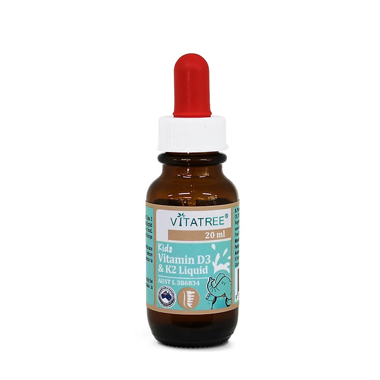 Thực phẩm bảo vệ sức khoẻ Kids Vitamin D3 & K2 Liquid - Bổ sung D3 – K2 Cho Bé 20ml