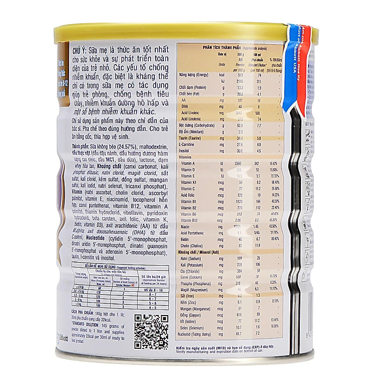 Sữa Bột Abbott Similac Neosure IQ SNVLA (850g)