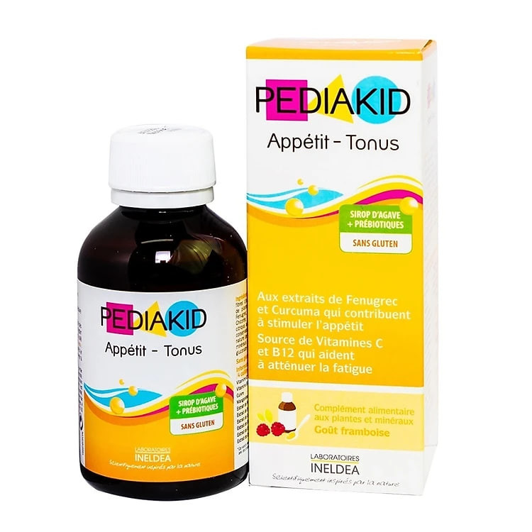 Siro Ăn Ngon Cho Bé Pediakid Appetit Tonus - Kích Thích Trẻ Thèm Ăn Tự Nhiên, Giảm Mệt Mỏi (125ml)