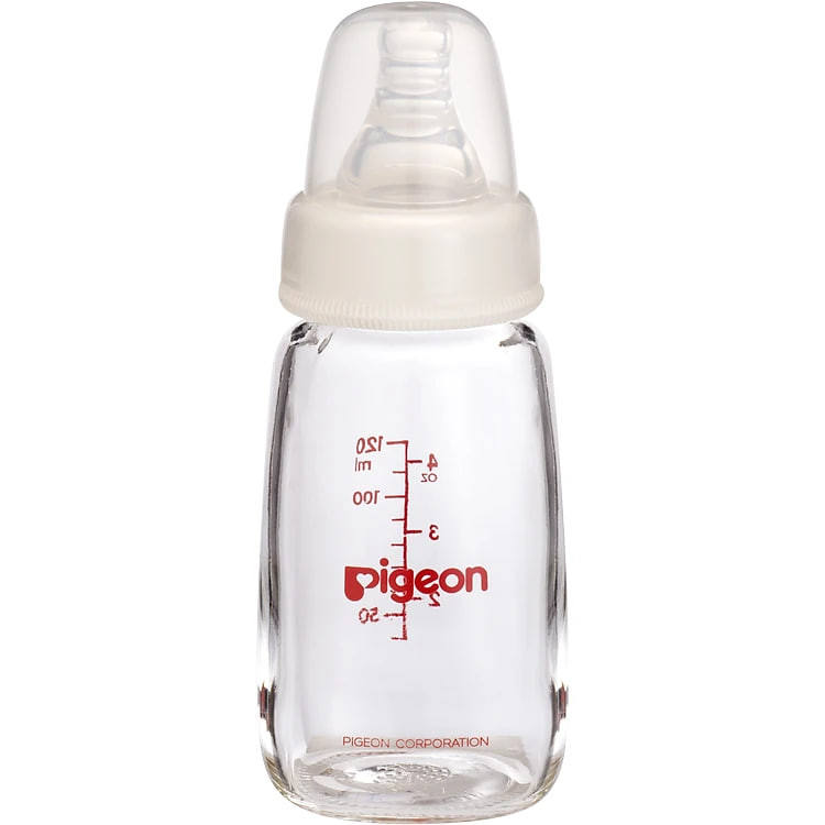Bình sữa Pigeon cổ hẹp thủy tinh 120ml/240ml