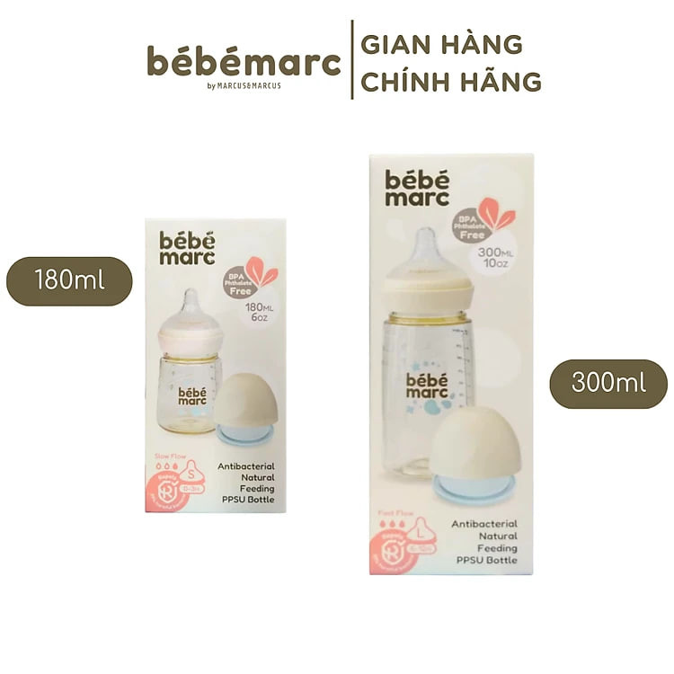 Bình Sữa PPSU Kháng Khuẩn – An Toàn Tự Nhiên (Size 180ml, 300ml)
