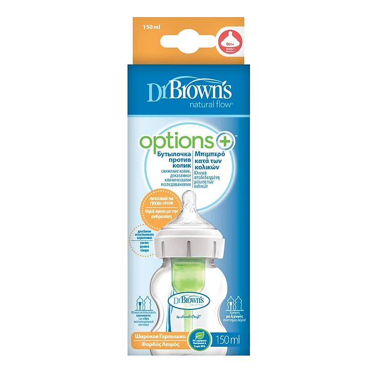 Bình sữa cổ rộng 150ml và 270ml nhựa pp options Plus phiên bản 2019
