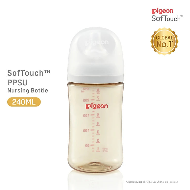 Bình sữa Pigeon PPSU Plus thế hệ III 160ml/240ml