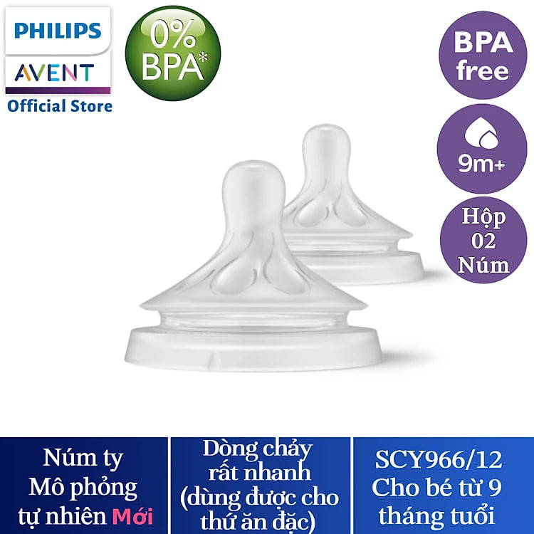 Núm ty mô phỏng tự nhiên mới Philips Avent SCY962/02 SCY963/03 SCY964/02 SCY965/02 SCY966/12