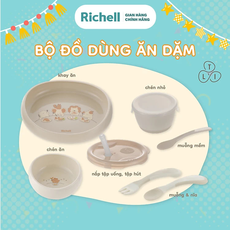 https://tiktokshop-seller-vn.com/Bộ đồ dùng ăn dặm RICHELL TLI | Baby