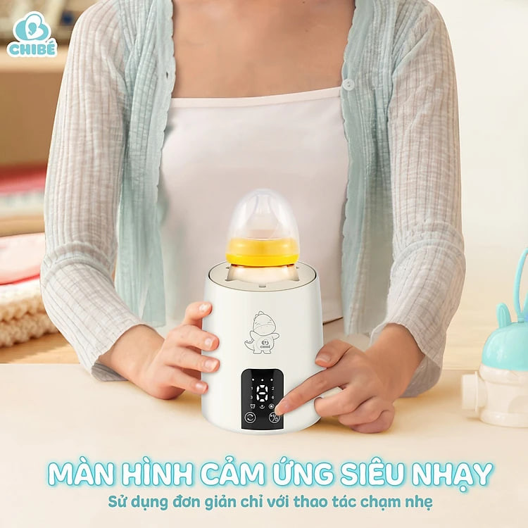 Máy Hâm sữa và Lắc Sữa Di Động Cho Bé CHIBÉ CB040 Pin 1200mAh, Lắc Sữa Không Vón Cục, Tiếng Ồn Nhỏ, Bảo Hành 18 Tháng