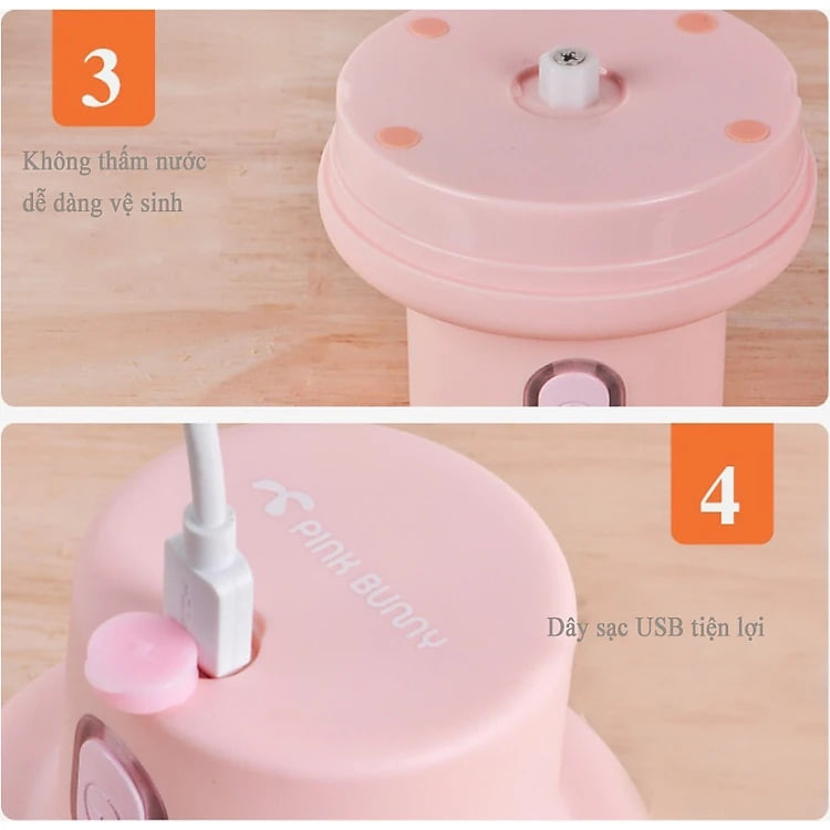 Máy Xay Tỏi , Máy Xay Thức Ăn Đa Năng Tiện Dụng - Pin Sạc Tích Điện - Dung Tích 250ml - Energy Green Lighting