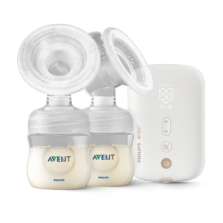 Máy hút sữa điện đôi có dây Philips Avent - Eureka Plus (có pin sạc) SCF394/11 - 250ml