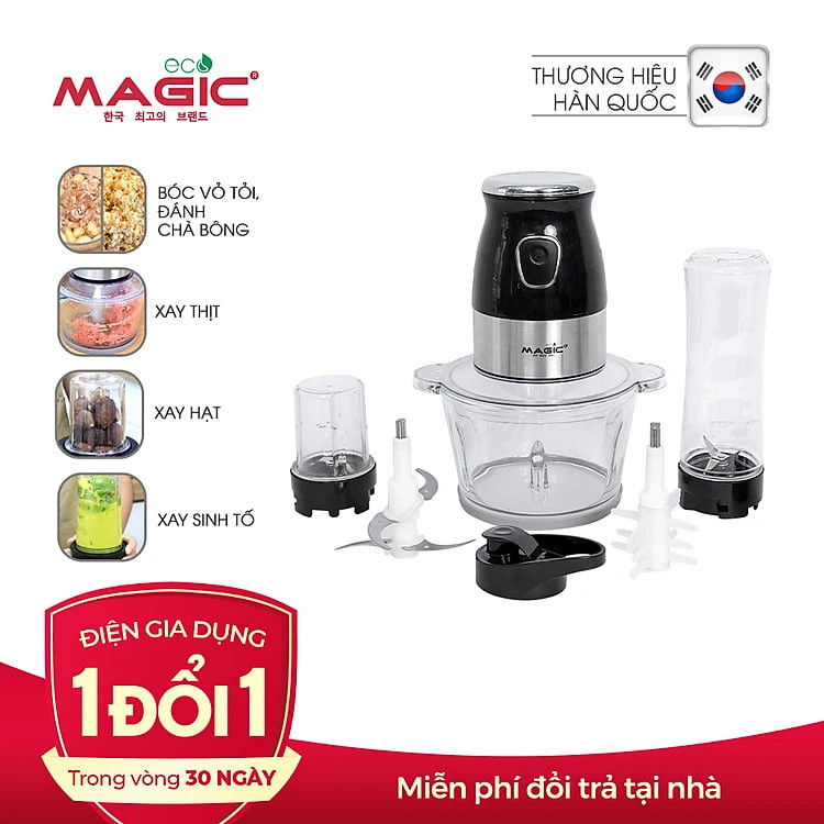 Máy xay thực phẩm đa năng 3in1 Magic Eco AC-16 (2.0 Lít) - Hàng chính hãng