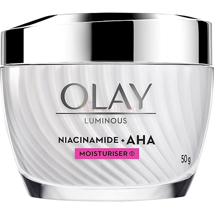 Kem dưỡng trắng da Olay Luminous Niacinamide + AHA Moisturiser (50g) - Hàng chính hãng