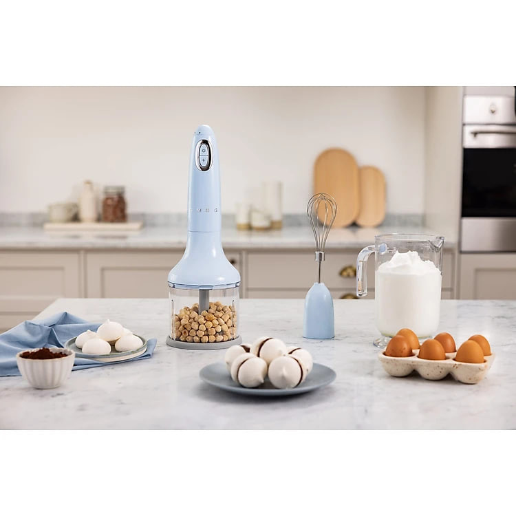 Máy xay cầm tay Smeg HBF03PBEU (màu xanh blue) Hàng chính hãng