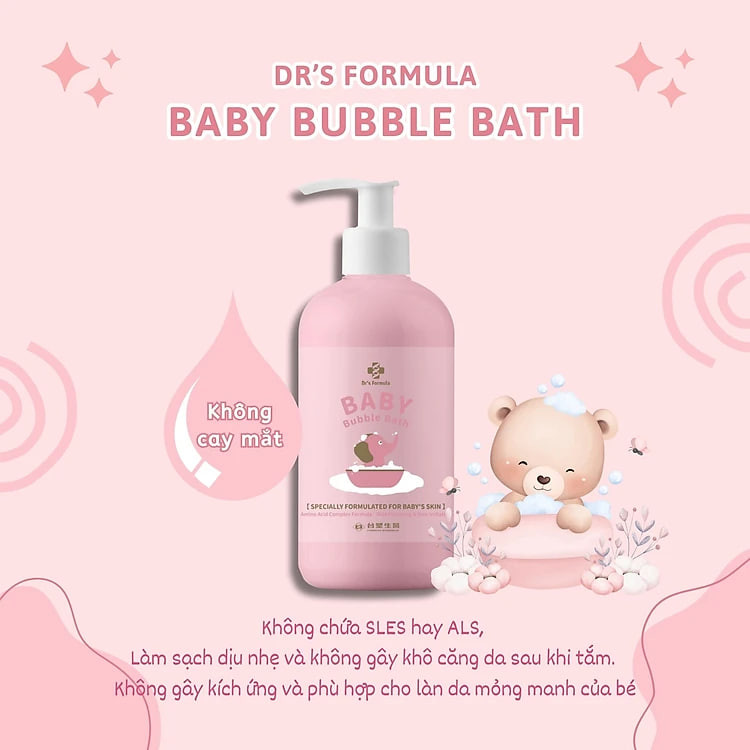 Sữa Tắm Bồn Tạo Bọt Dành Cho Bé Dr's Formula Baby Bubble Bath