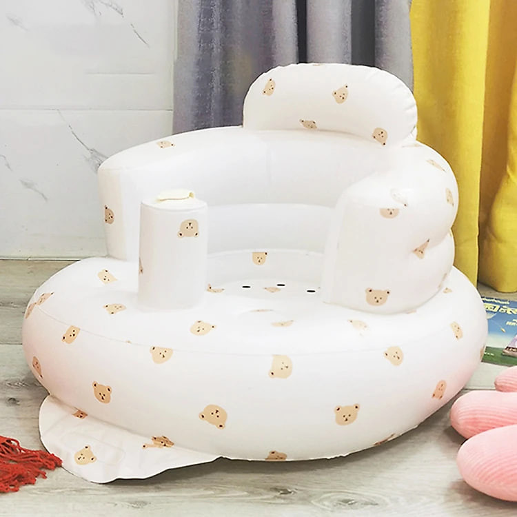 Ghế hơi tập ngồi cho bé chống ngã cao cấp, Ghế phao tập ngồi cho bé phong cách Hàn Quốc (Màu ngẫu nhiên)