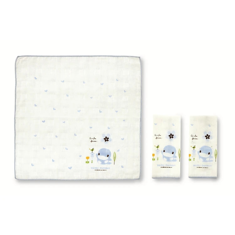 KHĂN SỮA CHO BÉ SET 3PCS SIZE 30*30CM KUKU - KU2383