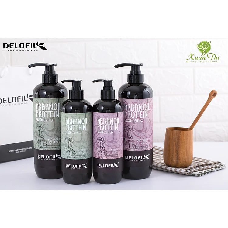 Bội đôi Dầu gội & xả giúp tóc siêu mềm mượt và sạch gàu DELOFIL