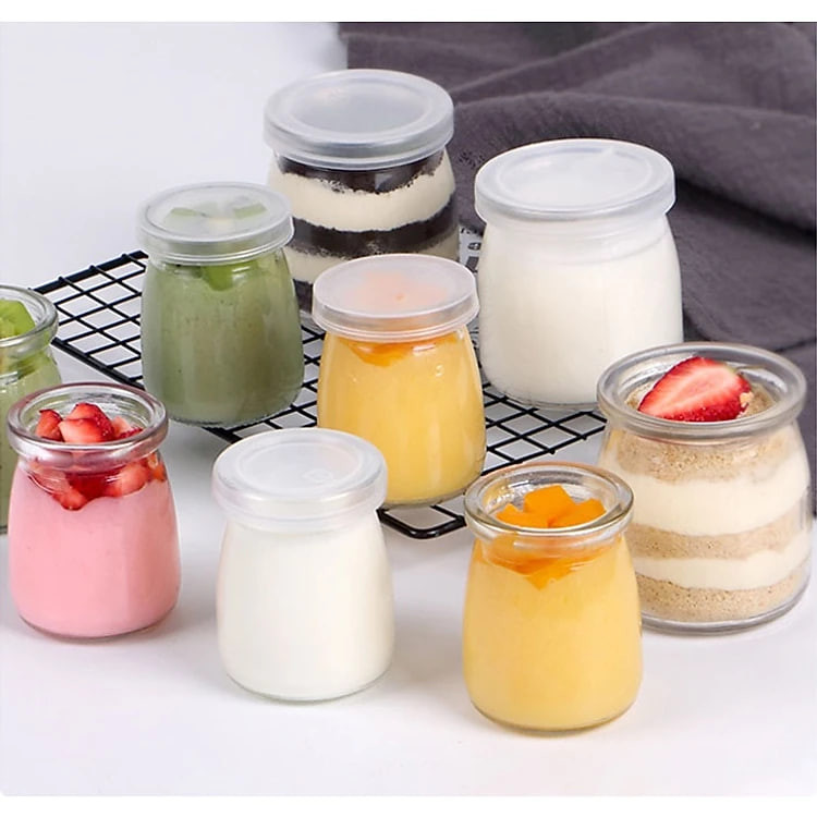 Combo 12 Hũ Thủy Tinh PEAFLO Làm Caramen, Sữa Chua, Đựng Gia Vị Đa Năng - Giao Ngẫu Nhiên