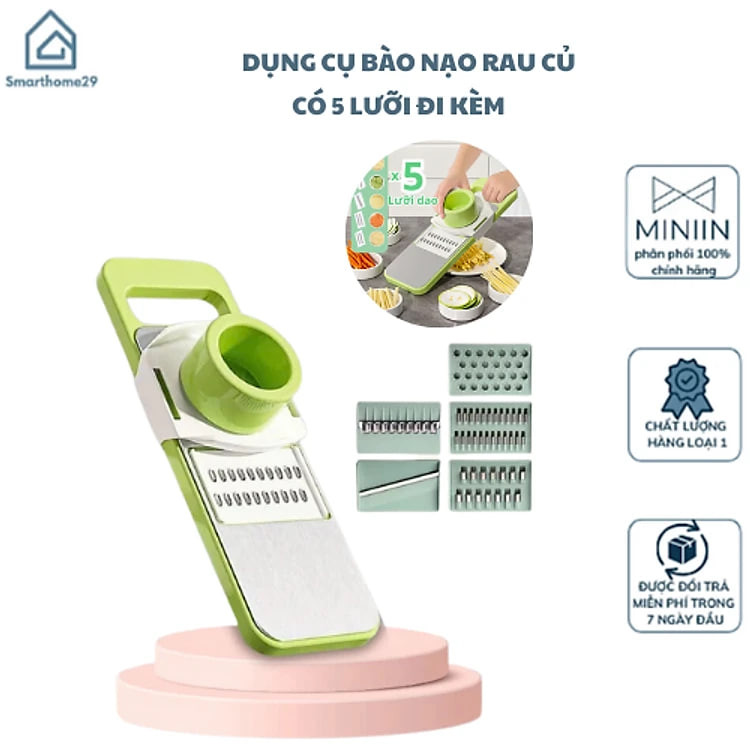 https://tiktokshop-seller-vn.com/Bộ Nạo Rau Củ Quả 5 Lưỡi Dao Inox 304 Không Gỉ - Dụng Cụ Bào Rau Củ Đa Năng Cao Cấp Tiện Dụng - HÀNG CHÍNH HÃNG MINIIN